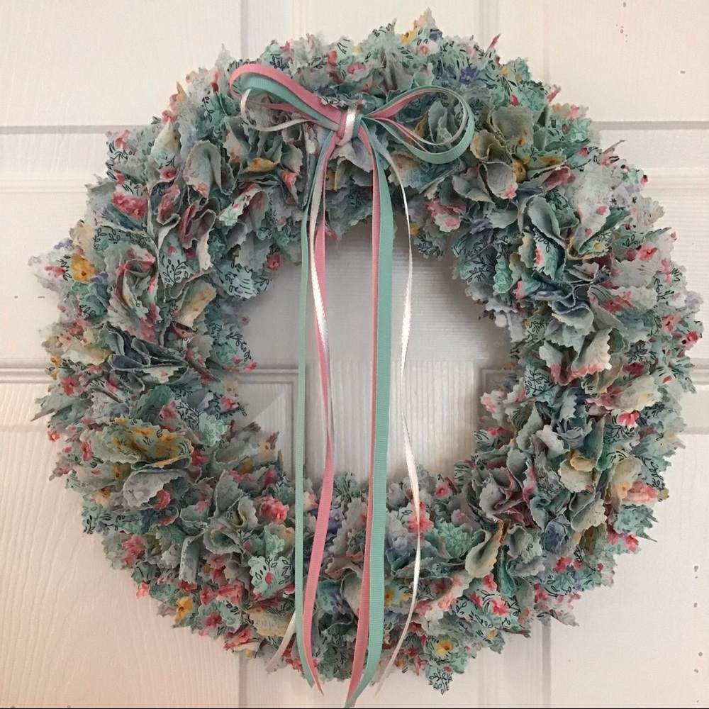 Soft floral wreath